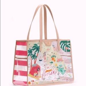 Spartina pool tote Beach bag FLORIDA Purse like new